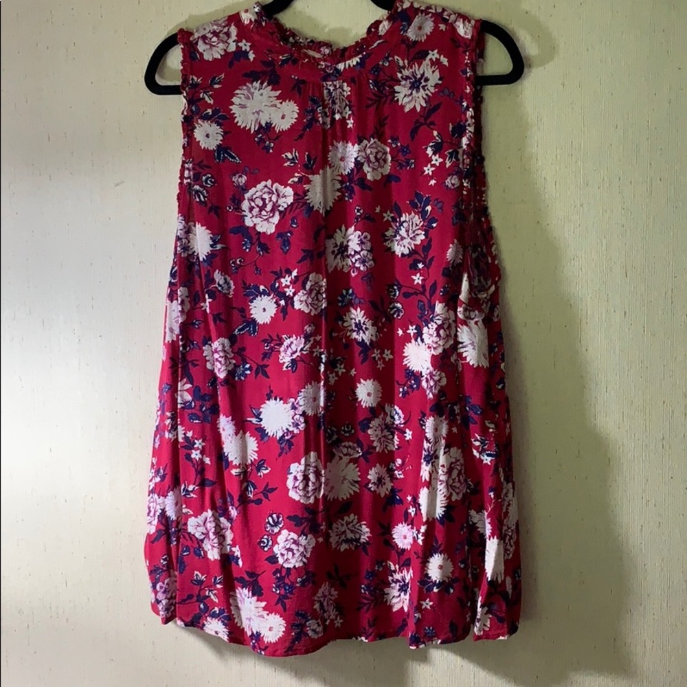Torrid Sz 3 fuchsia floral tank